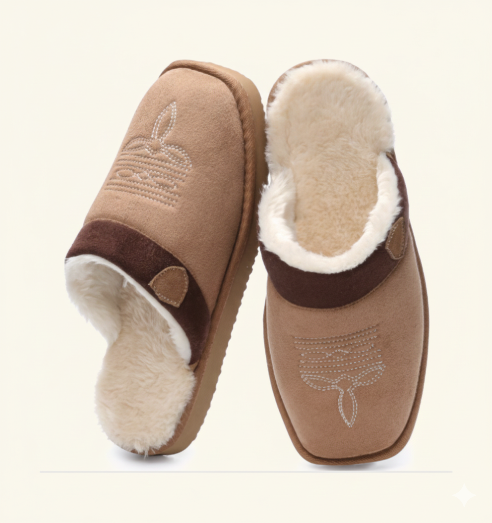 Cozy Cowboy Boots Slipper