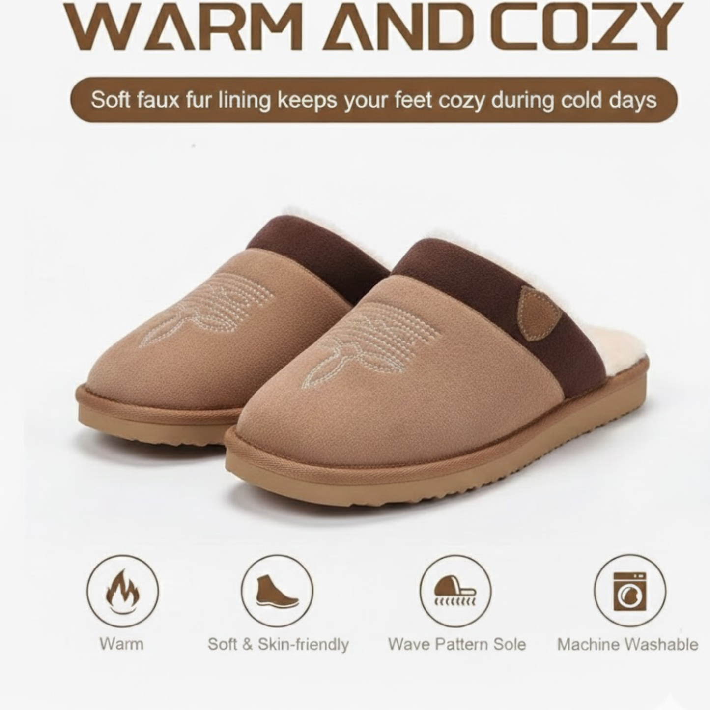Cozy Cowboy Boots Slipper